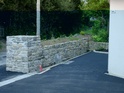 Muret en pierre - ChÃ¢teaulin