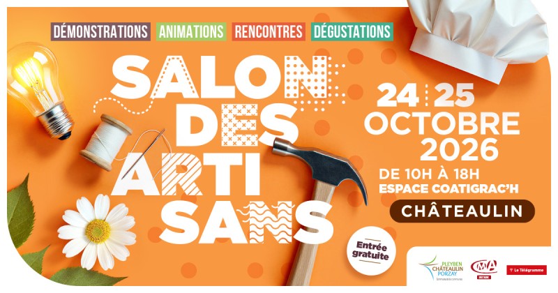 Retrouvez-nous au Salon des Artisans de Châteaulin !